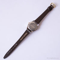 Vintage Silver-Tone Timex Indiglo Uhr | Damen weißes Zifferblattdatum Uhr