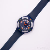 Vintage 2000 Swatch SDN124 luftkissen Uhr | Blau Swatch Scuba