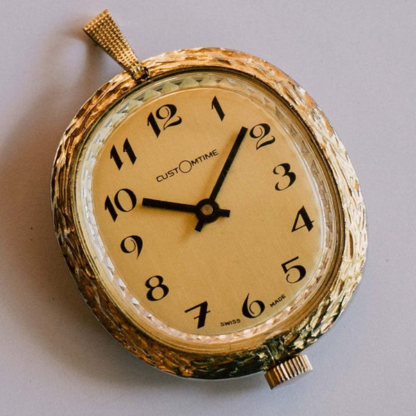 Tiempo personalizado de bolsillo suizo hecho reloj | Mecánico reloj Joyería colgante