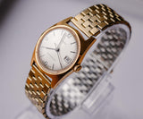 1970er Jahre seltenes Gold-Ton Timex Marlin mechanisch Uhr Jahrgang