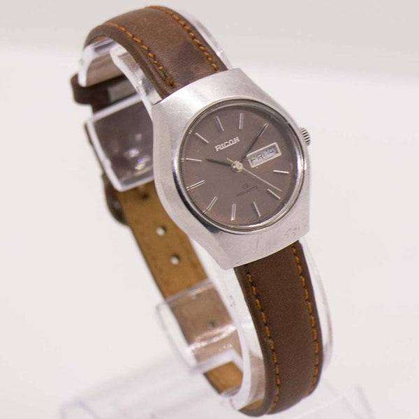 Orologio Rare Vintage Tone-tone Ricoh Data del giorno Giappone