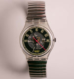 Vintage ▾ Swatch Guarda Red Line GK118 GK119 | Quadrante scheletro degli anni '80 Swatch