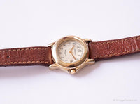 Vintage eleganter Wagen von Timex Uhr | Gold-Ton Uhr für Damen