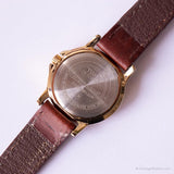 Carruaje elegante vintage por Timex reloj | Tono dorado reloj para damas