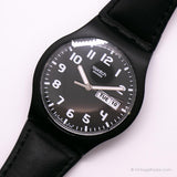 2006 Swatch Sujb700 Regisseur reloj | Negro Swatch Gelatina en gelatina