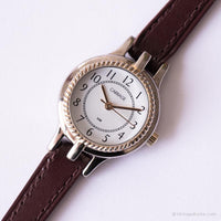 Transporte vintage por Timex Elegante reloj | Damas de plata de plata reloj