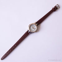 Transporte vintage por Timex Elegante reloj | Damas de plata de plata reloj