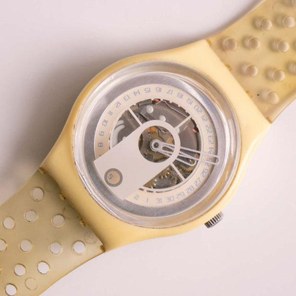 Jahrgang Swatch Datum in Ansicht GW404 Uhr | Selten 1997 Swatch Uhr