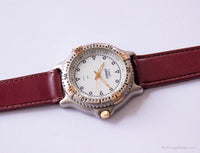 Vintage Timex Indiglo Quartz Watch | Round Dial Silver-tone Watch