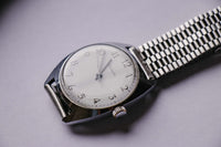 Raketa Silver-Tone Mechanical Watch | Vintage Watch Made in USSR