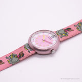 Rosa vintage Flik Flak Wallwatch | suizo reloj para niños