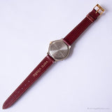 Antiguo Timex Cuarzo indiglo reloj | Tono plateado de dial redondo reloj