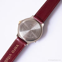 Jahrgang Timex Indiglo Quarz Uhr | Rundes Zifferblatt Silber-Ton Uhr