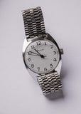Raketa Silver-Tone Mechanical Watch | Vintage Watch Made in USSR