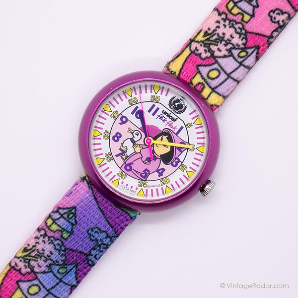 Pink Unicef Flik Flak Watch by Swatch | Children's Wristwatch