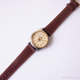 Vintage zweifarbig Timex Indiglo Uhr | Elegantes Datum Uhr
