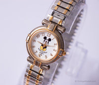 Two Tone Mickey Mouse Disney Date Quartz Watch for Women