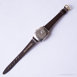 Vintage Rechteck Timex Uhr | Sahne Zifferblatt Uhr mit römischen Ziffern