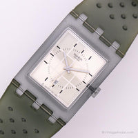 Vintage 2000 Swatch SUAG400 SYNTHETIC Watch | Retro Swatch Square