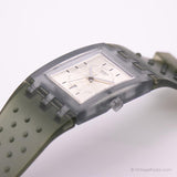 Vintage 2000 Swatch Synthétique SUAG400 montre | Rétro Swatch Carré