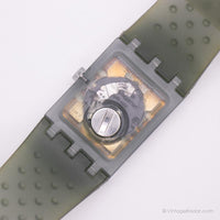 Vintage 2000 Swatch Suag400 sintético reloj | Retro Swatch Cuadrado