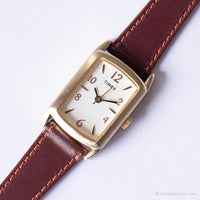 Vintage Rechteck Timex Uhr | Damen Casual Analog Quarz Uhr