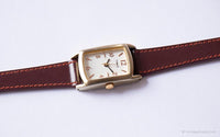Rectangulaire vintage Timex montre | Mesdames Quartz analogique décontracté montre