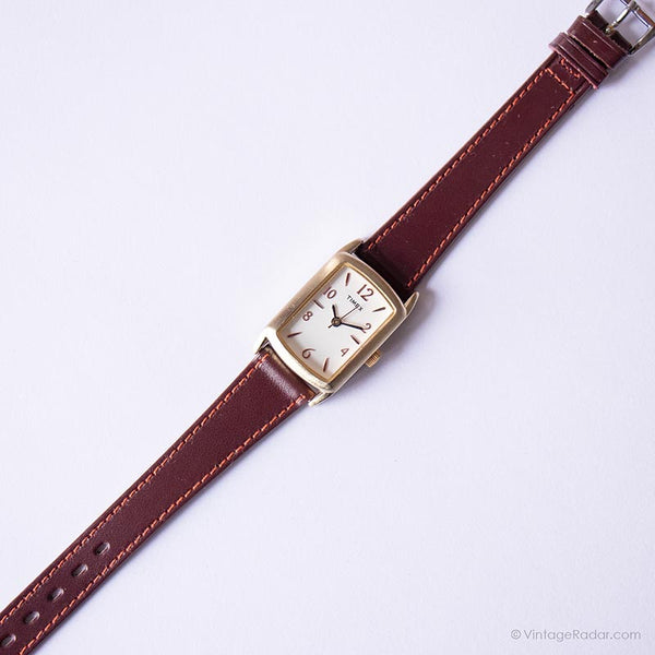 Timex Rectangular Vintage Rectangular Timex Watch | Ladies Casual Analog Quartz Watch ...