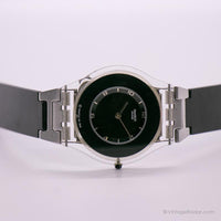 2000 Swatch SFK116 Pure Black reloj | Negro vintage Swatch Skin