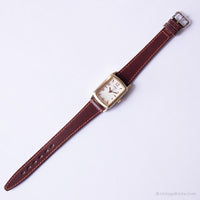 Vintage rectangular Timex reloj | Cuarzo analógico casual de damas reloj