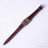 Vintage Rectangular Timex Watch | Ladies Casual Analog Quartz Watch