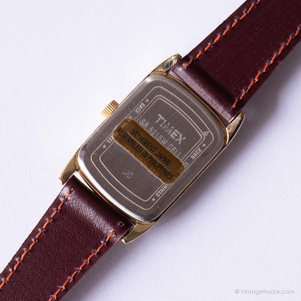 Timex Rectangular Vintage Rectangular Timex Watch | Ladies Casual Analog Quartz Watch ...