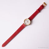 Vintage pequeño Timex Indiglo reloj para mujeres | Reloj de pulsera de correa roja