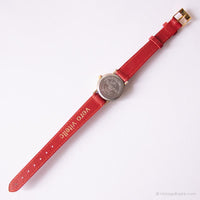 خمر صغيرة Timex ساعة إنديجلو للنساء | ساعة معصم حزام أحمر