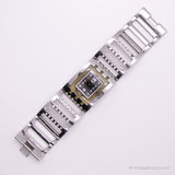 2006 Swatch Subm103g Brillanter Armreifen Uhr | Silber Swatch Quadrat