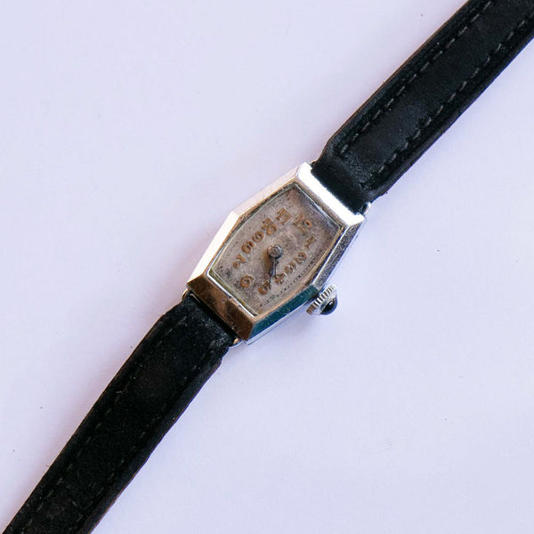 Ultra seltene 1950er Jahre Vintage Militär Uhr | Silberfarbenes mechanisch Uhr