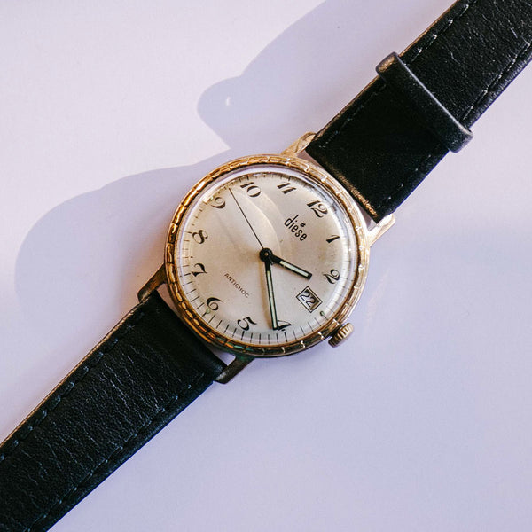 Diese Gold-tone Date Date Watch | ساعة معصم للرجال عتيقة