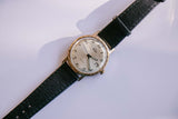 Diese Gold-Tone Mechanical Date montre | Montre-bracelet pour hommes vintage