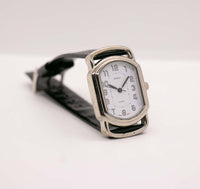 Terner vintage reloj con movimiento de cuarzo de Japón y correa de cuero