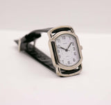 Terner vintage reloj con movimiento de cuarzo de Japón y correa de cuero