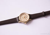 Vintage Acqua von Timex Gold-Ton Uhr | Creme -Zifferblatt -Armbanduhr für sie