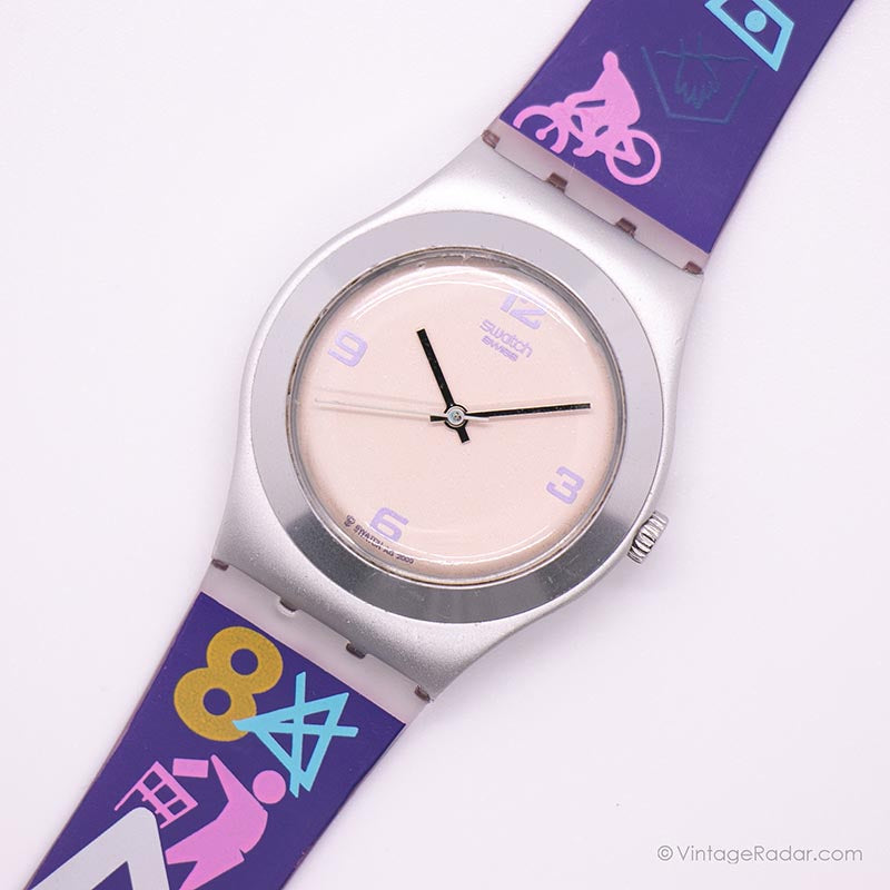 スウォッチ アイロニー「イーヴンソング」(1997) VTG 1997 Swatch Irony Unisex Quartz Aluminum Case Watch, New