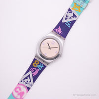 2001 Swatch YLS1011 FALLING STAR Watch | Pink Swatch Irony Medium