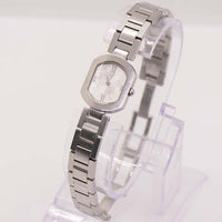4c Silver-Tone Vintage Women's montre | Luxury Dames 'Tiny-Wristwatch
