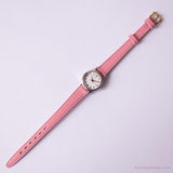 Vintage minuscule montre par Timex | Bracelet de sangle rose pour les dames