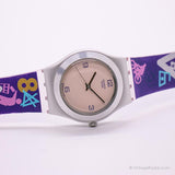 2001 Swatch Estrella fugaz YLS1011 reloj | Rosa Swatch Medio de ironía