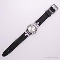 2008 Swatch YLS430C Fancy Me Black reloj | Tono plateado Swatch Ironía