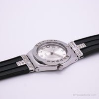 2008 Swatch Yls430c fantaisie moi noir montre | Argenté Swatch Ironie