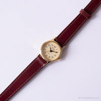 Vintage Timex Mini Watch for Ladies | Cream Dial Gold-tone Watch