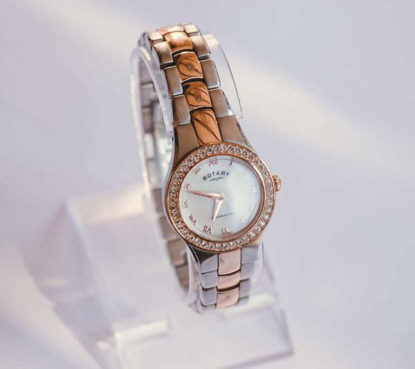 Mother of Pearl Swarovski Luxury Swiss Made Rotary Watch for her ...